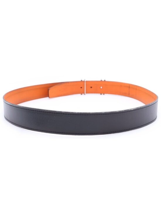 Hermes O Carre Leather Belt Silver main image 5